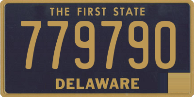 DE license plate 779790