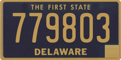 DE license plate 779803