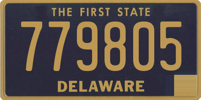 DE license plate 779805