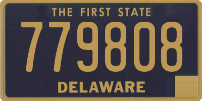 DE license plate 779808
