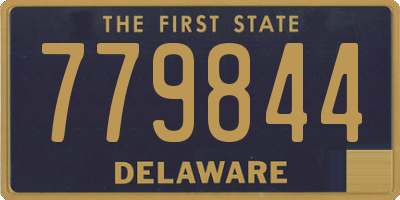 DE license plate 779844