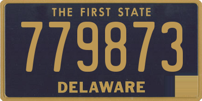 DE license plate 779873