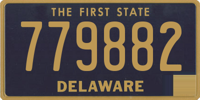 DE license plate 779882