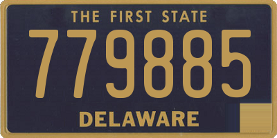 DE license plate 779885