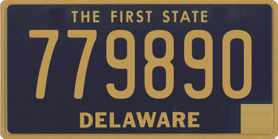 DE license plate 779890