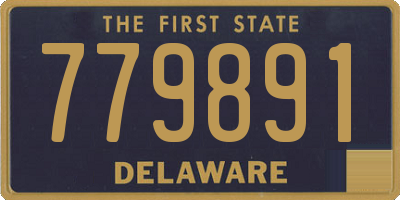 DE license plate 779891