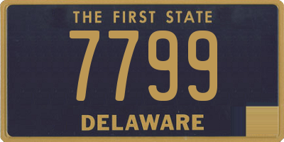 DE license plate 7799