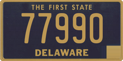 DE license plate 77990