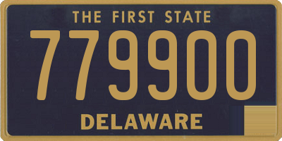 DE license plate 779900