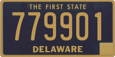 DE license plate 779901