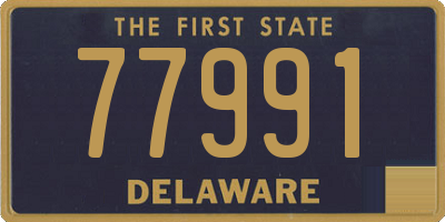 DE license plate 77991