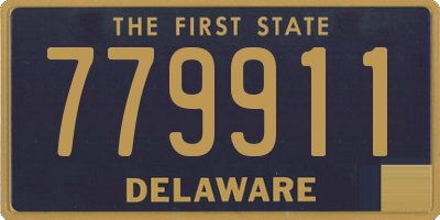 DE license plate 779911