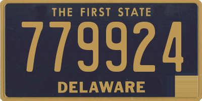 DE license plate 779924