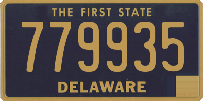 DE license plate 779935