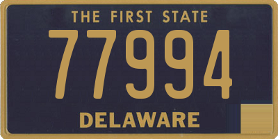 DE license plate 77994