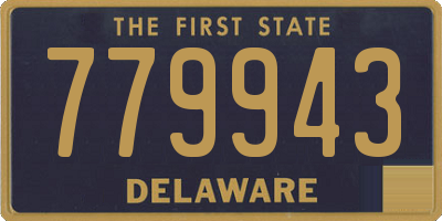 DE license plate 779943