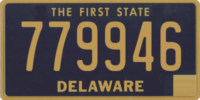 DE license plate 779946