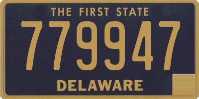 DE license plate 779947