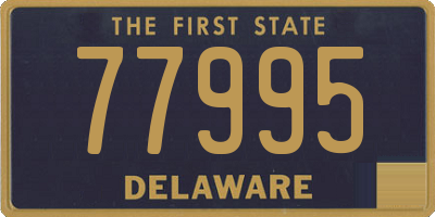 DE license plate 77995
