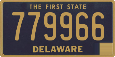DE license plate 779966