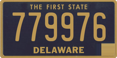 DE license plate 779976