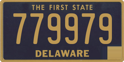 DE license plate 779979
