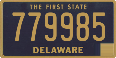 DE license plate 779985