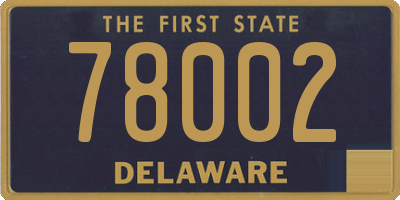 DE license plate 78002