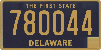 DE license plate 780044