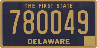 DE license plate 780049