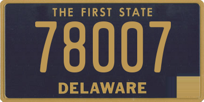 DE license plate 78007