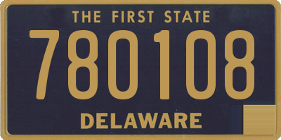 DE license plate 780108