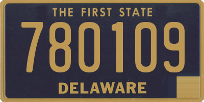 DE license plate 780109