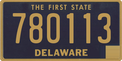 DE license plate 780113