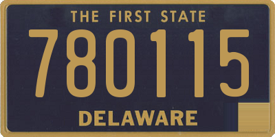 DE license plate 780115