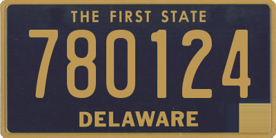 DE license plate 780124