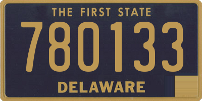 DE license plate 780133