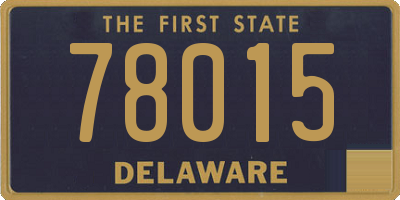 DE license plate 78015