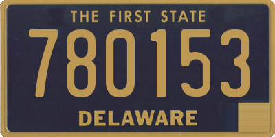 DE license plate 780153