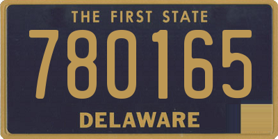 DE license plate 780165