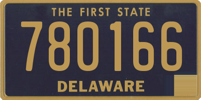 DE license plate 780166