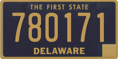 DE license plate 780171