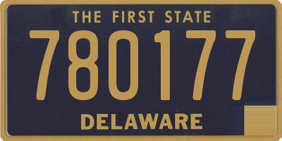 DE license plate 780177