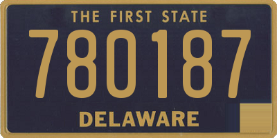 DE license plate 780187