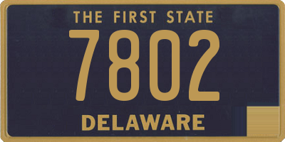 DE license plate 7802