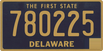 DE license plate 780225
