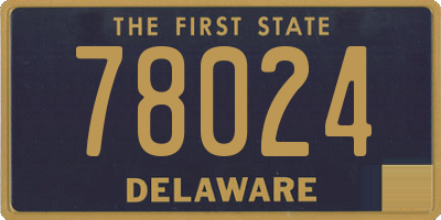 DE license plate 78024