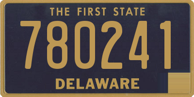 DE license plate 780241