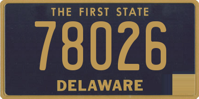 DE license plate 78026