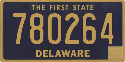 DE license plate 780264